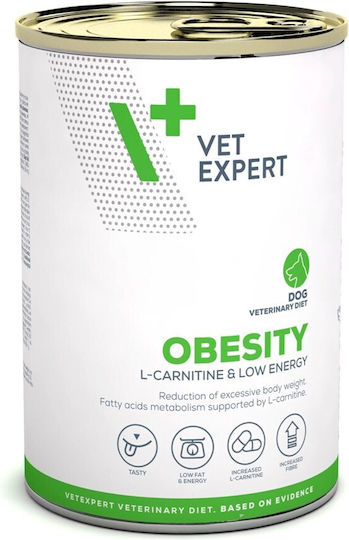 VetExpert Obesity Dog Υγρή Τροφή για Κουτάβια σε Κονσέρβα Διαίτης με Αρνί και Πουλερικά 400gr