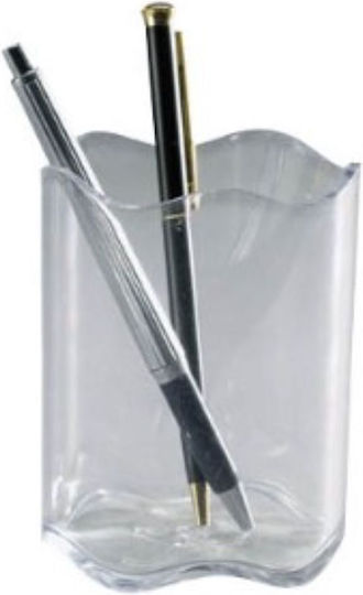 Plastic Pencil Holder in Transparent Color 1pcs 8x8x8cm