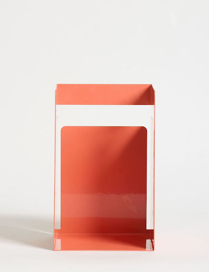 Βιβλιοστάτης Cube 438ctf1306 18x15,5x19cm Salmon Hanah Home Μέταλλο