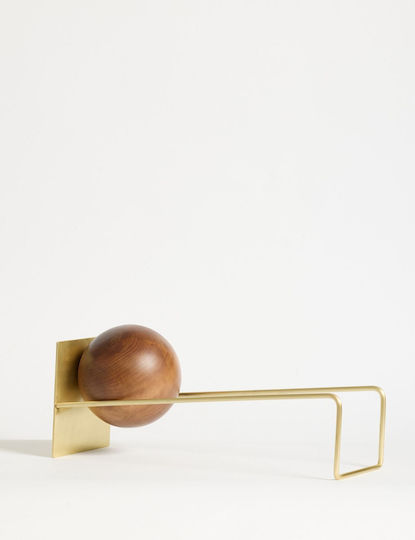 Βιβλιοστάτης Toke 438ctf1301 16,5x49x18cm Gold Hanah Home Μέταλλο Ξύλο