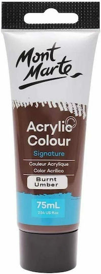 Mont Marte Signature Acrylic Colour Acrylic Paint Set 27 Burnt Umber 75ml 1pcs