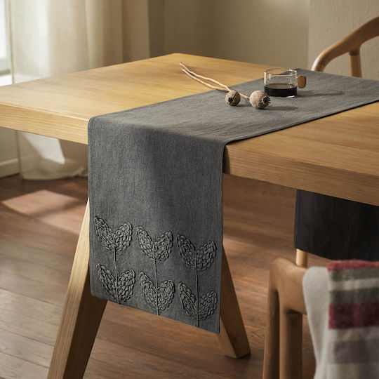 Gofis Home Runner Cotton Gray 33x150cm