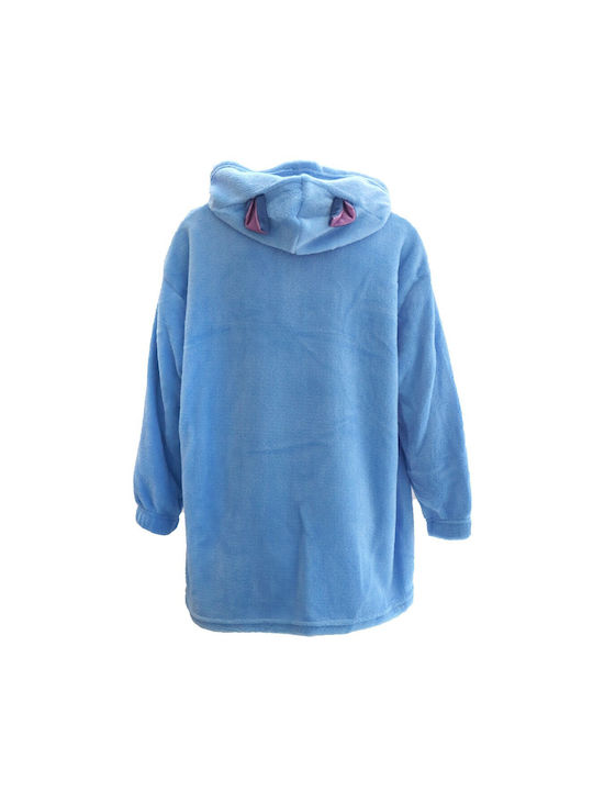 Disney Pătură Fleece Lilo & Stitch Albastră 160 cm