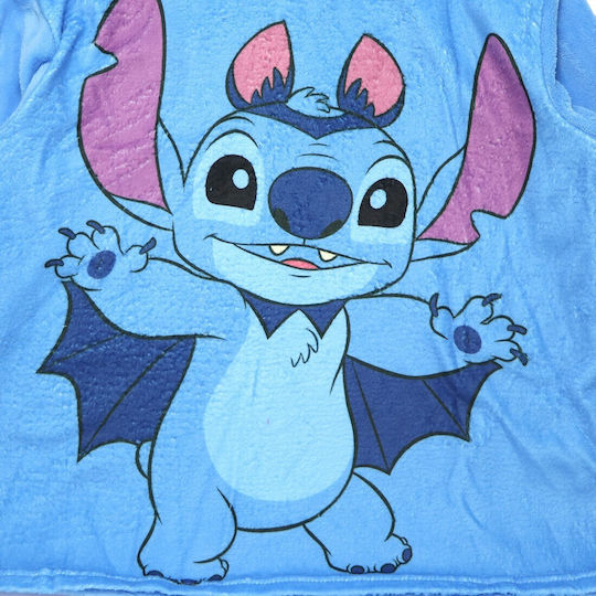 Disney Κουβέρτα Fleece Lilo & Stitch Μπλε 160εκ.