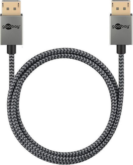 Goobay Kabel DisplayPort-Stecker - 1m Gray (77444)