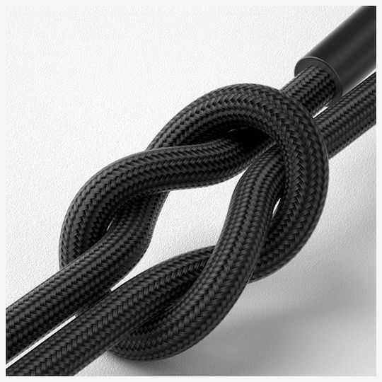 3MK USB to Lightning / Type-C Cable 2A Μαύρο 1.2m