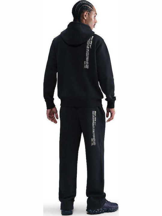 Sportswear Club Παντελόνι Φόρμας με Λάστιχο Μαύρο