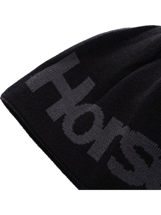 Youth Beanie Kinder Mütze Gestrickt Schwarz