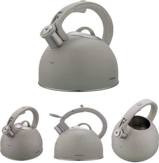 Klausberg Wasserkocher Edelstahl Gray 2500ml