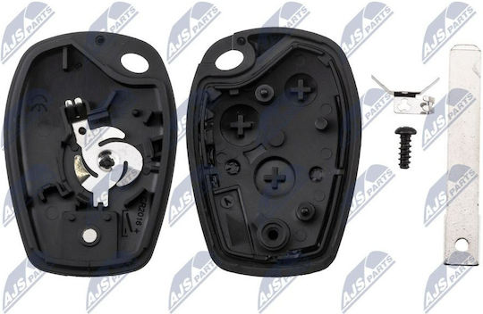 NTY Car Key Shell with Blade with 3 Buttons for Dacia / Renault / Opel / Nissan