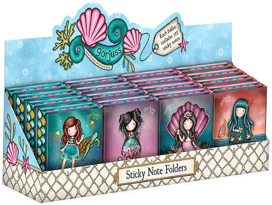Santoro Sticky Note Pads in Cube 7.5x9.5pcs