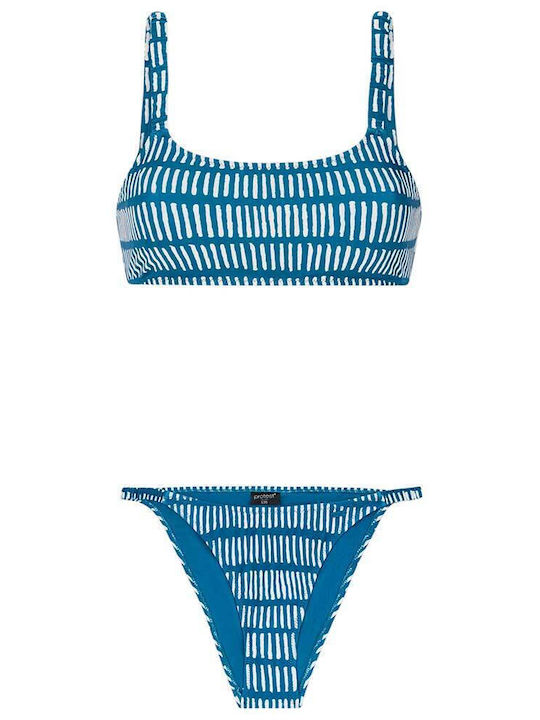 Bikini Set Sports Bra & Brazil Turquoise