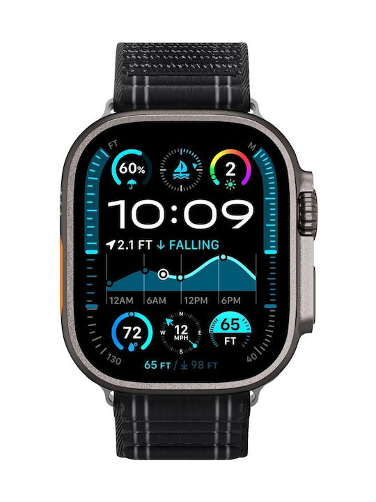 Spigen Armband Stoff Schwarz (Apple Watch 44/45/46mm/Ultra 49mm)