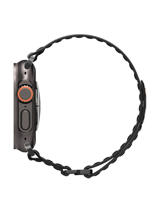 Spigen Armband Stoff Schwarz (Apple Watch 44/45/46mm/Ultra 49mm)