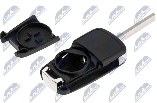 NTY Car Key Shell with Blade with 2 Buttons for Opel