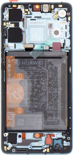 Huawei Screen with Touch Mechanism and Frame for Huawei P30 (Blue)