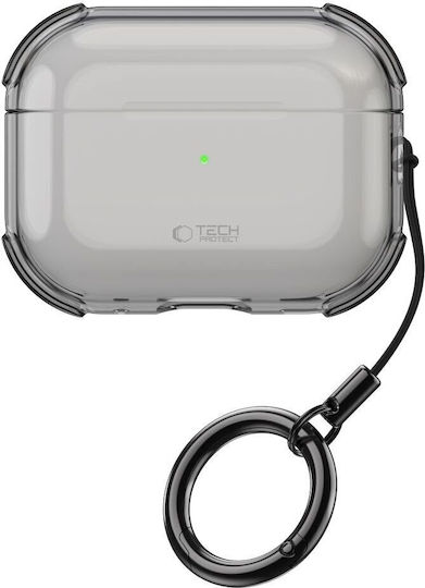 Tech-Protect Bounce Θήκη Σιλικόνης με Γάντζο Ash για Apple AirPods Pro 3
