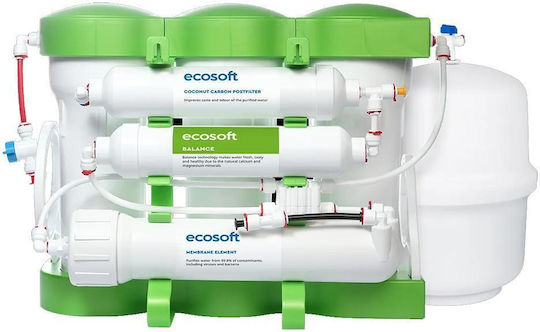 Ecosoft Pure Balance Filtru De Osmosis Inversă 6 Etape 75 Gpd Remineralizare Calciu Magneziu Eficiență Ridicată