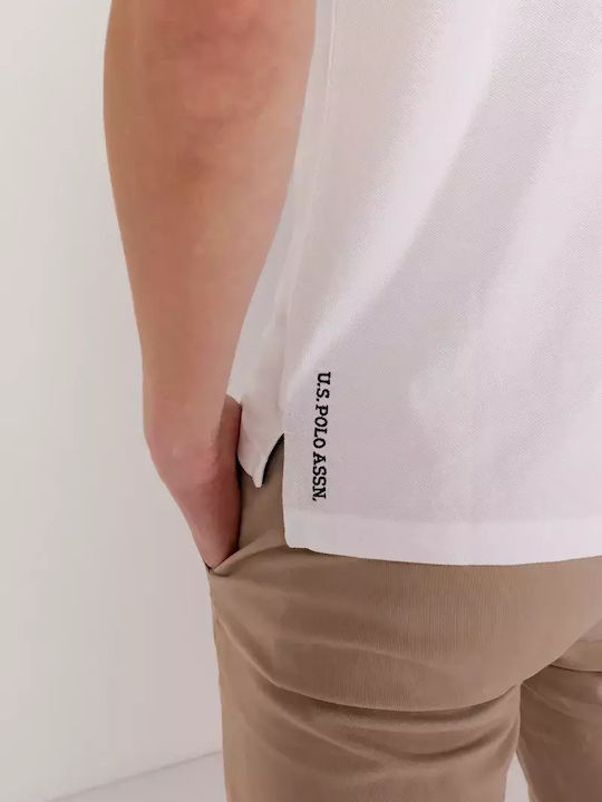 'king' Polo Μπλούζα Κοντομάνικη Λευκή