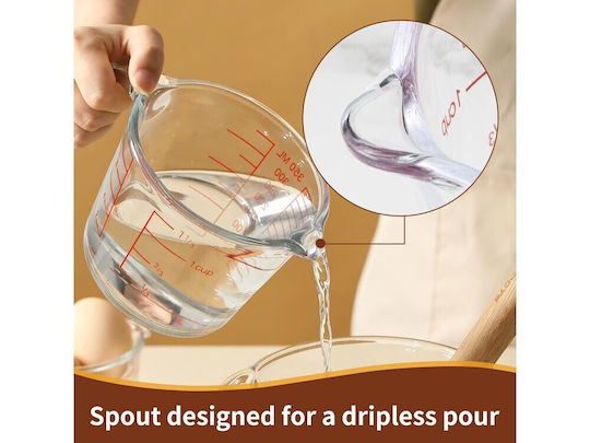 Aj Γυάλινος Δοσομετρητής Κουζίνας 350ml