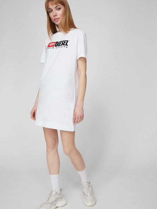 Summer Mini T-Shirt Dress White