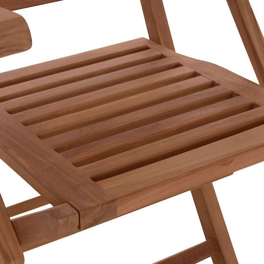 Crander 7 Stück Garten- und Outdoor-Möbelsets für Speisesaal Natur Herstellerfarbe