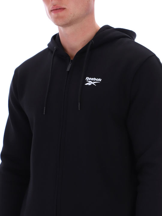 Small Logo Sweatshirt with Hood Black