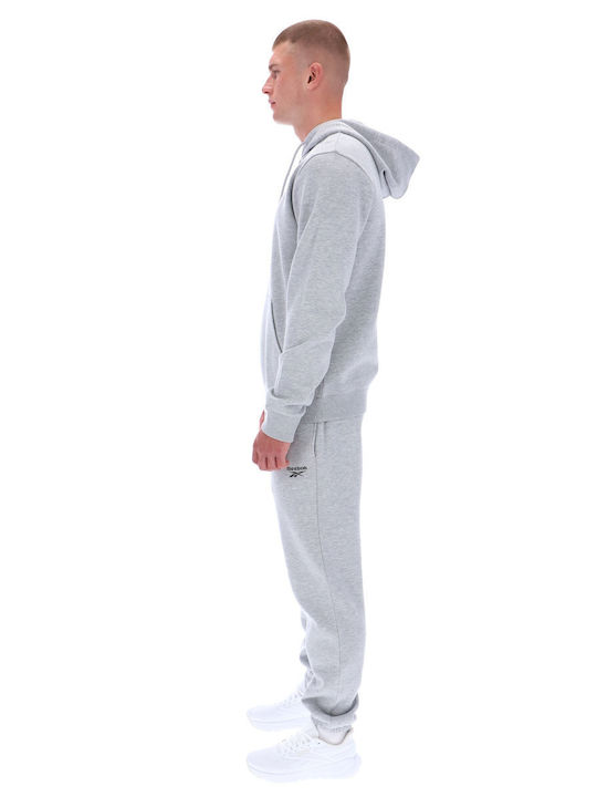 Small Logo Ζακέτα με Κουκούλα Light Grey Marl