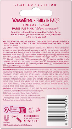 Vaseline Emily In Paris Lip Balm Parisian Pink 3gr
