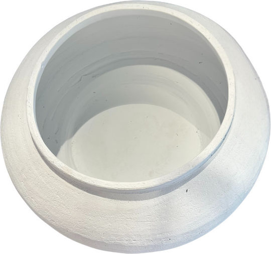 Set 2 Pots Concrete White Set 2 Pots Concrete White