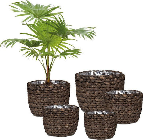Scheurich Planter Wicker Brown