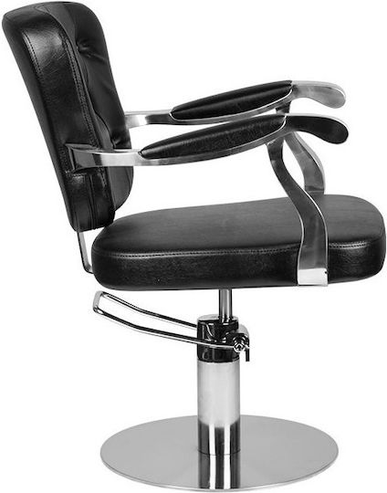 Salon Tech Ηairdresser Chair with Adjustable Height Black