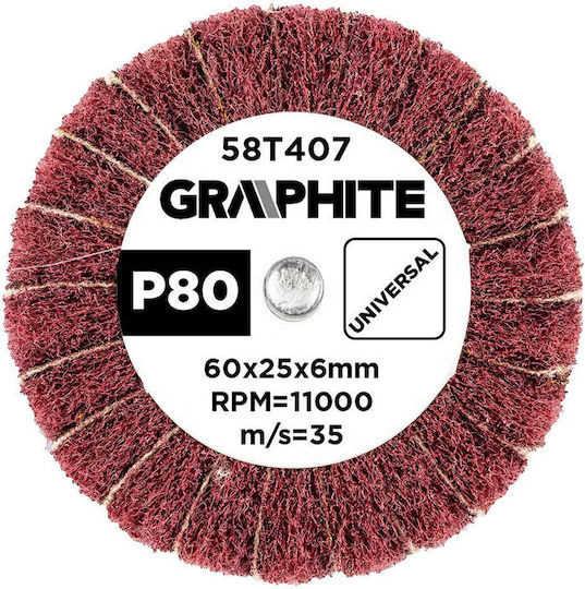 Flap Disc 60 X 25 X 6 Mm P80