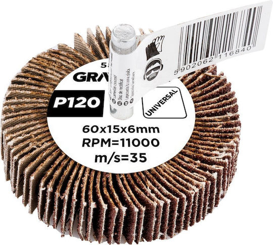 Flap Disc 60 X 15 X 6 Mm P120