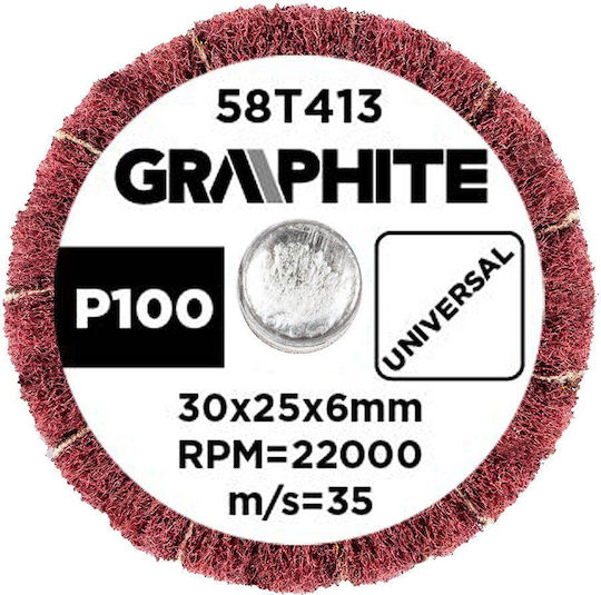 Schleifscheibe 30 x 25 x 6 mm P100