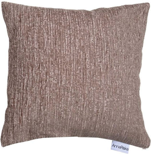 Anna Riska Μαξιλαροθήκη Beige 42x42εκ.