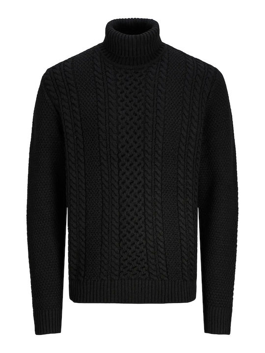 Turtleneck Long Sleeve Black Sweater