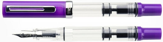 Stilou cu piston Twsbi Eco-t Eggplant 6971502532907 penițe Extra Fine