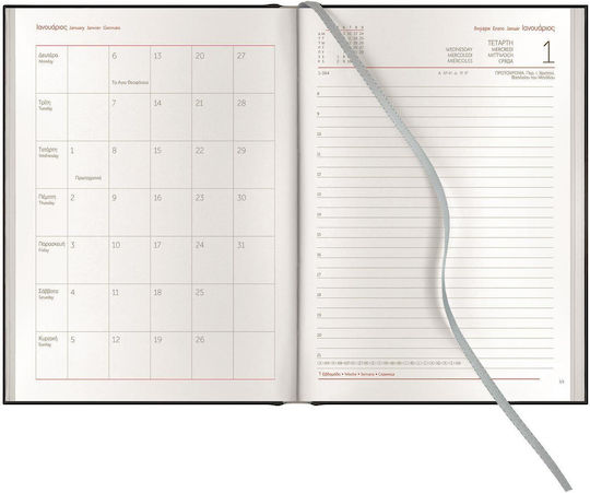 Daily Diary 14.5x20.5 Derby Firenze Flex Blue Light Blue 2026