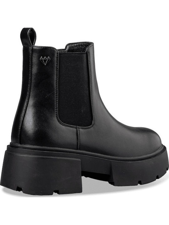 Damen Chelsea Stiefeletten Schwarz