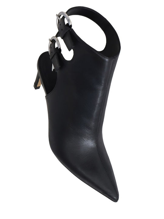 Leather Women's Ankle Boots Black