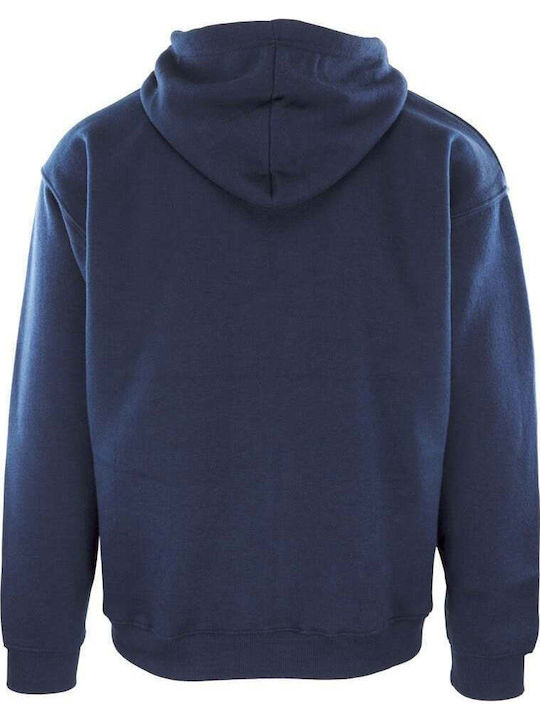 Cardigan With Hood Navy Blue