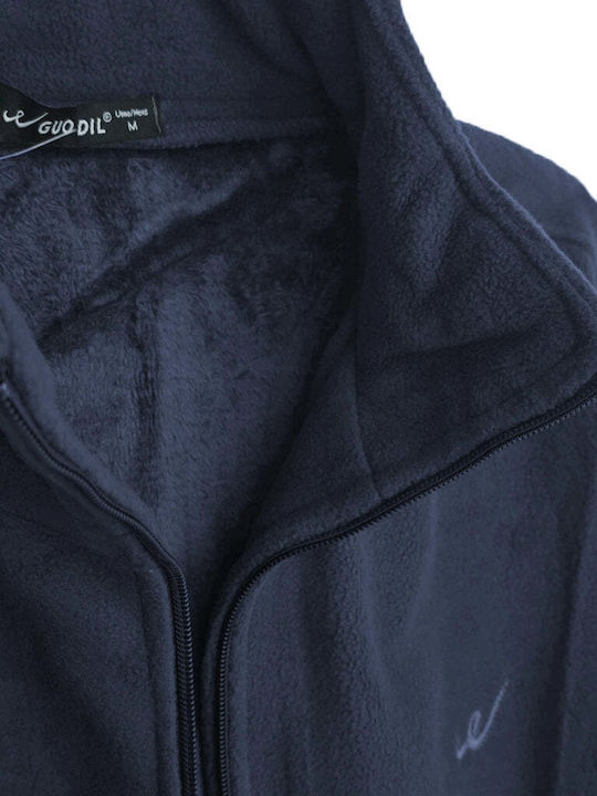 Ανδρική Ζακέτα Fleece Μπλε