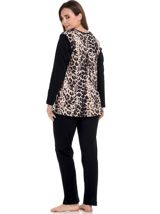 Zen Intimates Winter Women's Pyjama Set Black