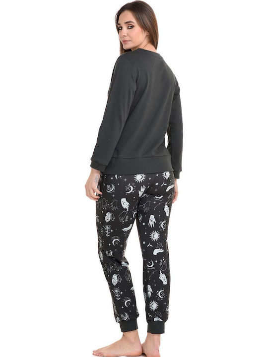 Zen Intimates Winter Women's Pyjama Set Black