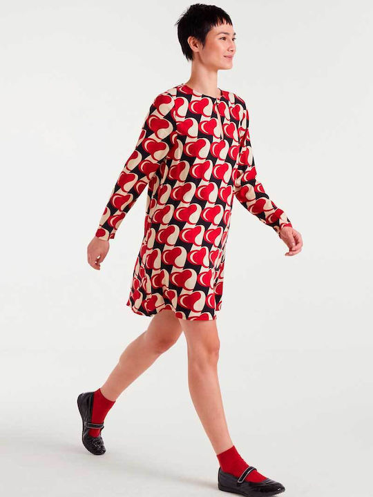 Mini Shirt Dress Dress Red
