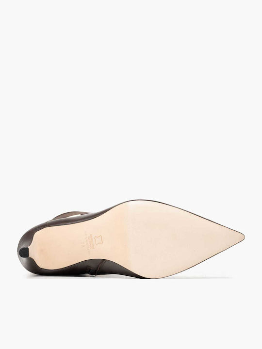 Cizme dama cu elastic Maro