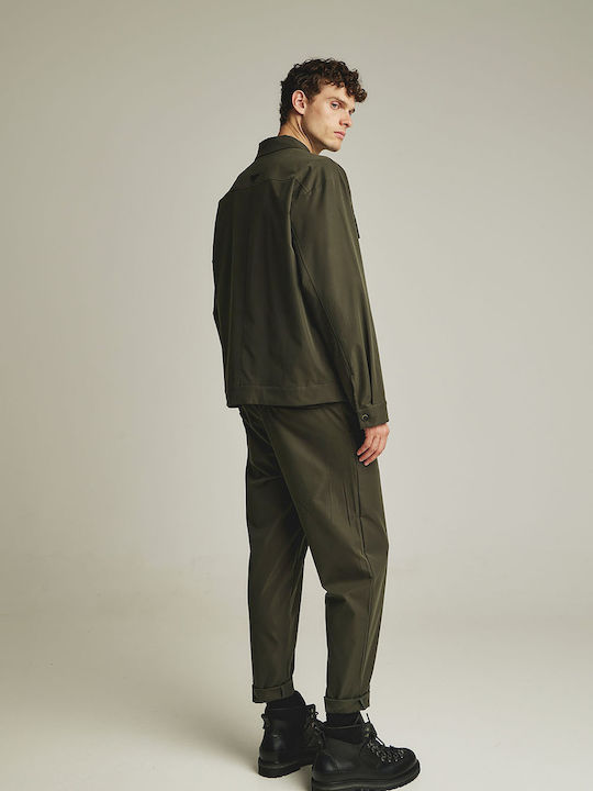 Long Sleeve Overshirt Regular Fit Green