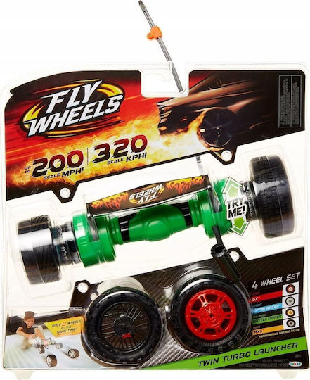 Jakks Pacific 4 Tyres + Turbo Launcher Jakks Pacific Fly Wheels Green Boys 8+ Years