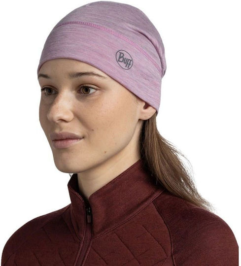 Beanie Unisex Σκούφος Πλεκτός σε Λιλά χρώμα